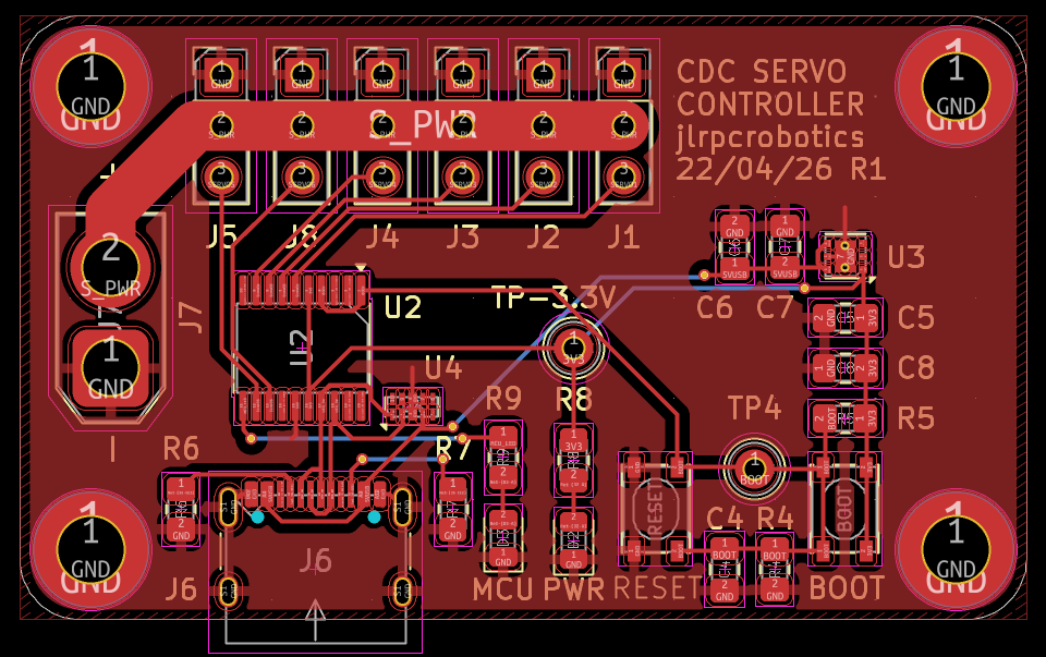 Servo Controller KiCAD Screenshot